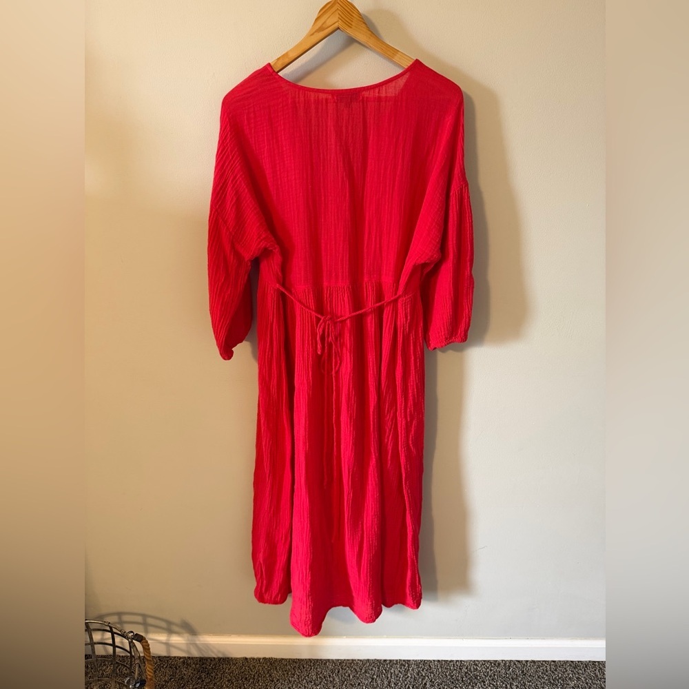Michael Stars Isabella Cotton Gauze Midi Dress - Picture 7 of 7